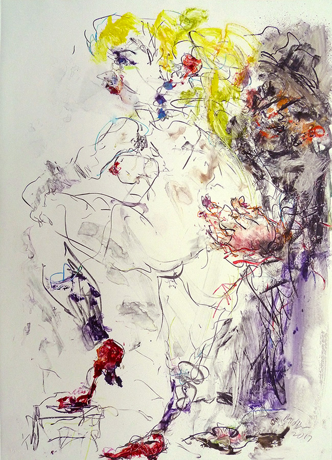 Raoul Middleman, 2017 Monoprint C
