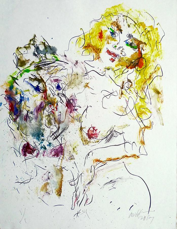 Raoul Middleman, 2017 Monoprint D