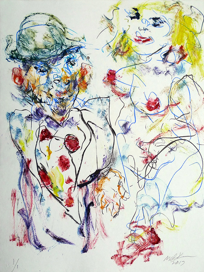 Raoul Middleman, 2017 Monoprint F
