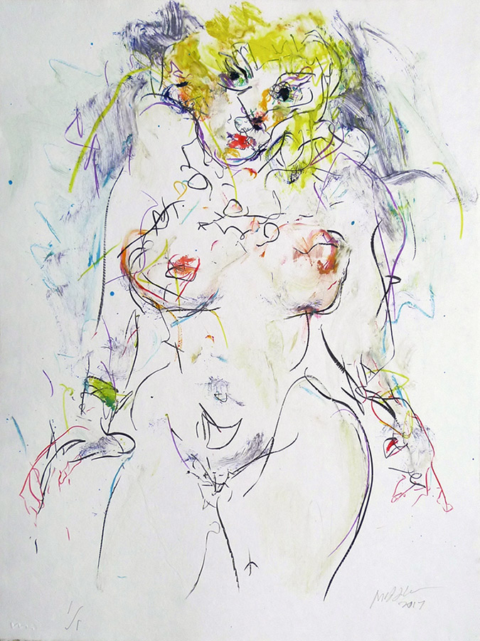 Raoul Middleman, 2017 Monoprint I