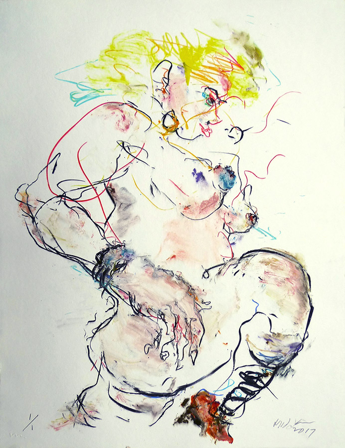 Raoul Middleman, 2017 Monoprint S