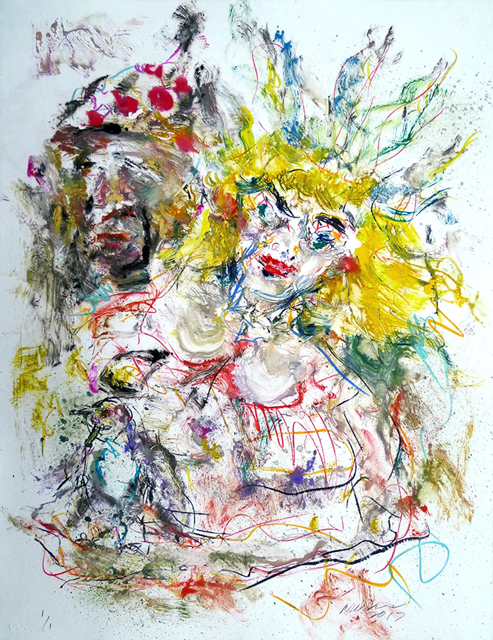 Raoul Middleman, 2017 Monoprint W