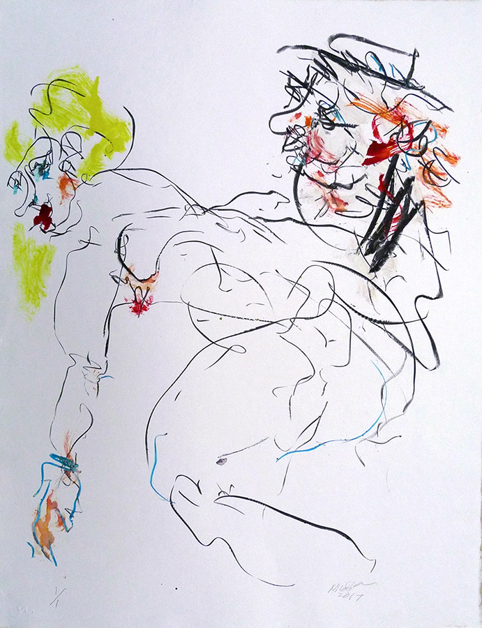 Raoul Middleman, 2017 Monoprint Zd