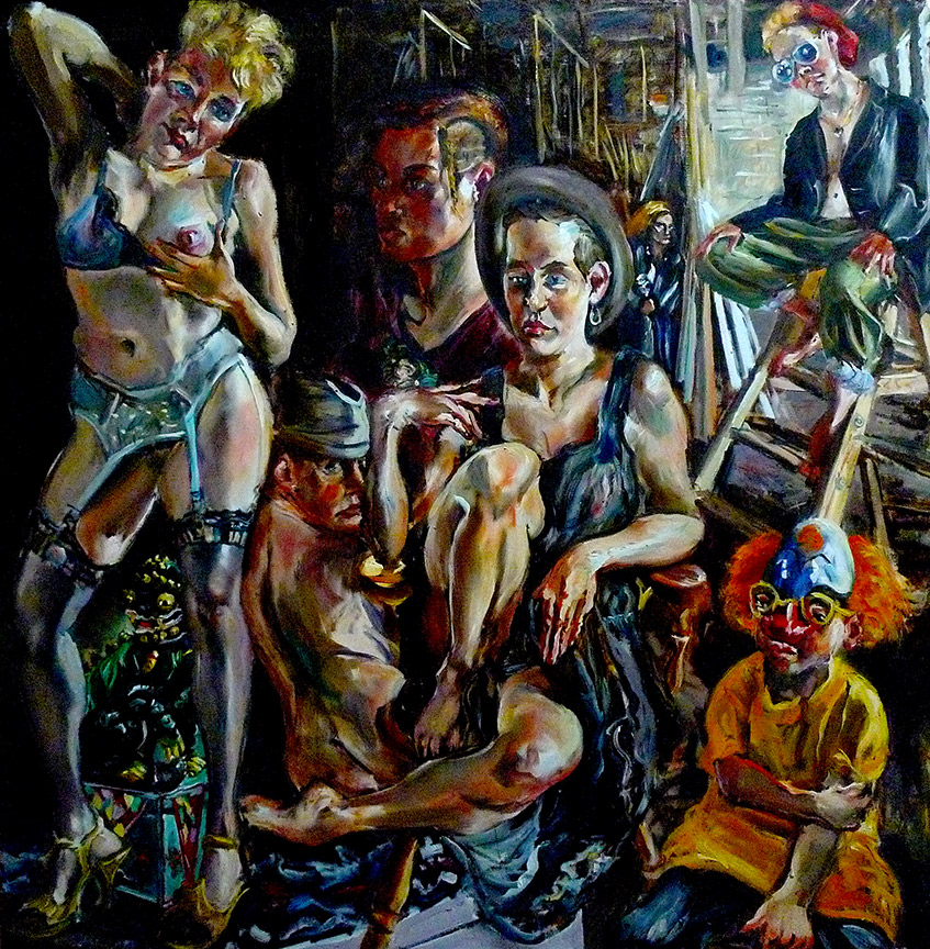 Raoul Middleman painting, Bluebeard's Basement