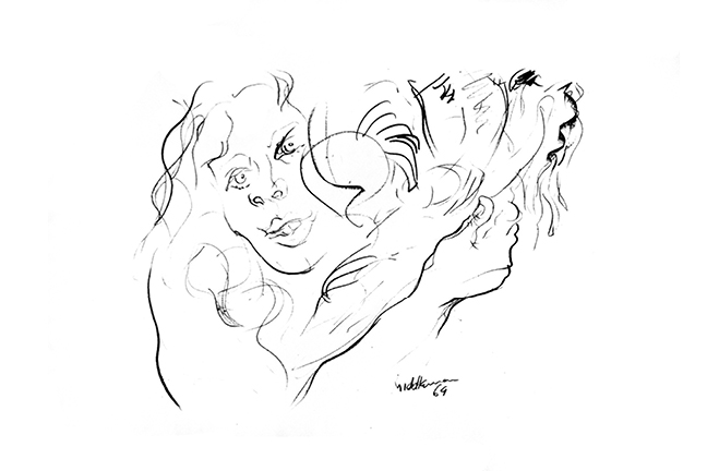 'The Mae West Suite', lithograph on paper by Raoul Middleman