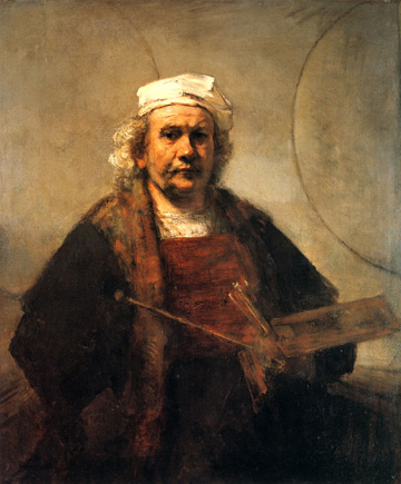 Rembrandt Self-Portrait with Two Circles