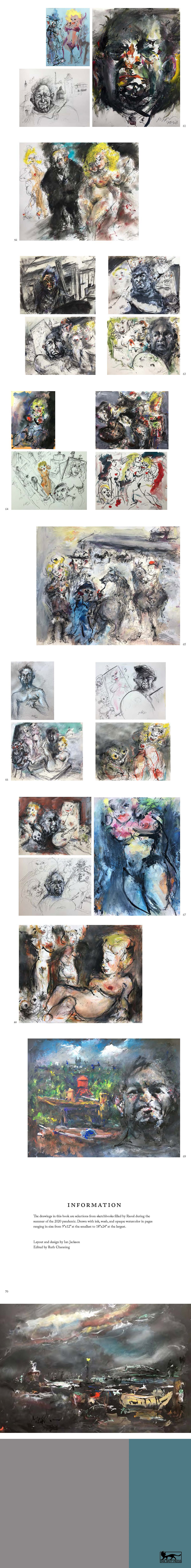 Raoul Middleman Drawing on Dreams book, pp. 61-72