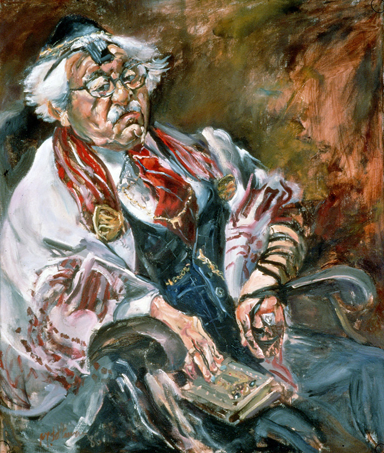 Raoul Middleman painting, Uncle Sid