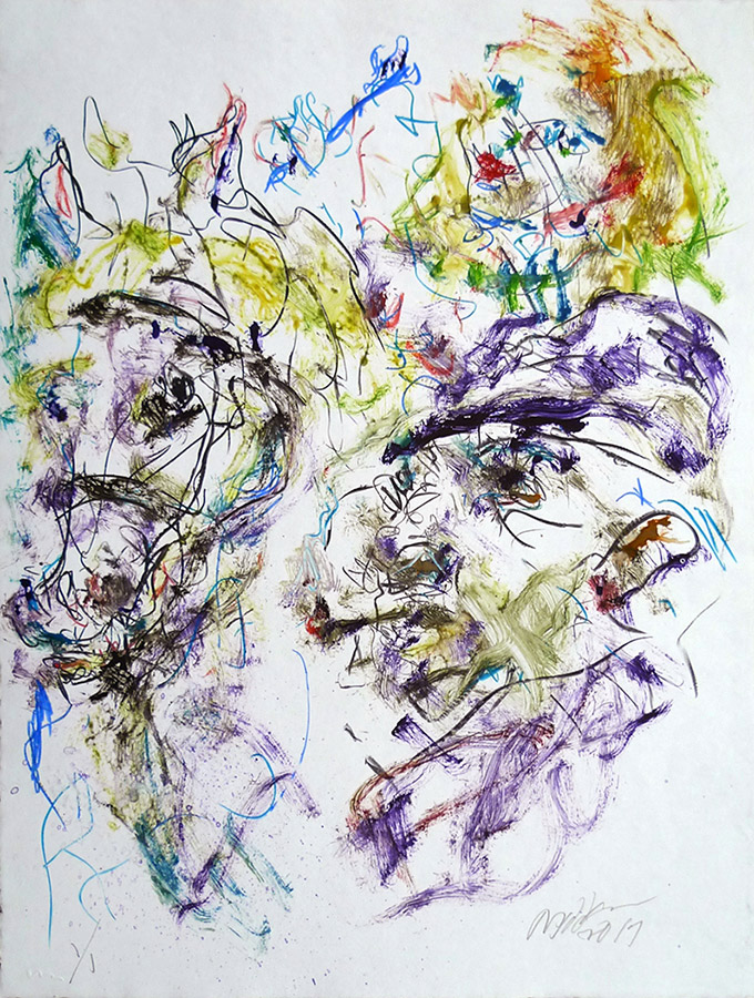 Raoul Middleman, 2017 Monoprint E