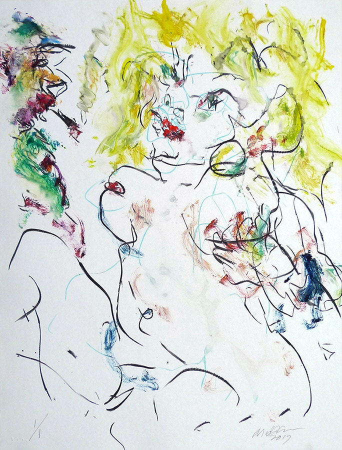 Raoul Middleman, 2017 Monoprint G