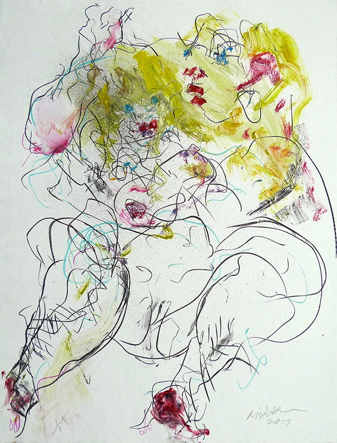 Raoul Middleman, 2017 Monoprint I