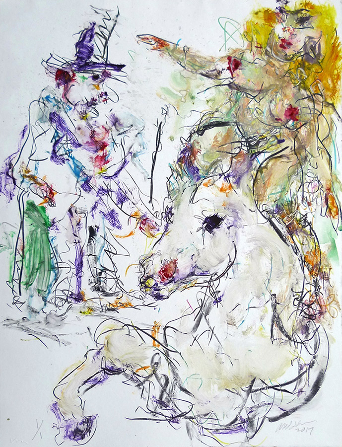 Raoul Middleman, 2017 Monoprint I