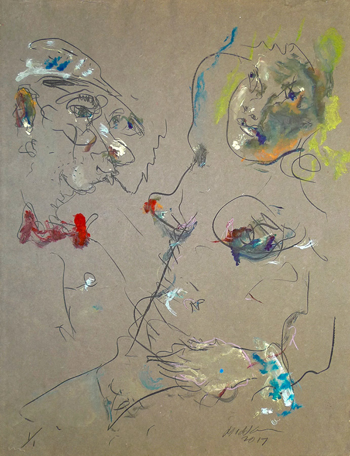 Raoul Middleman, 2017 Monoprint N