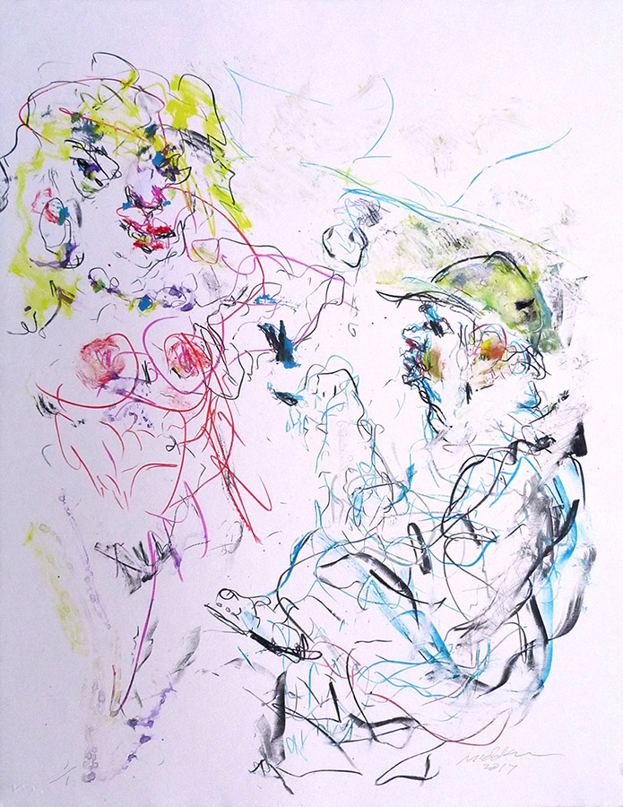 Raoul Middleman, 2017 Monoprint Zd