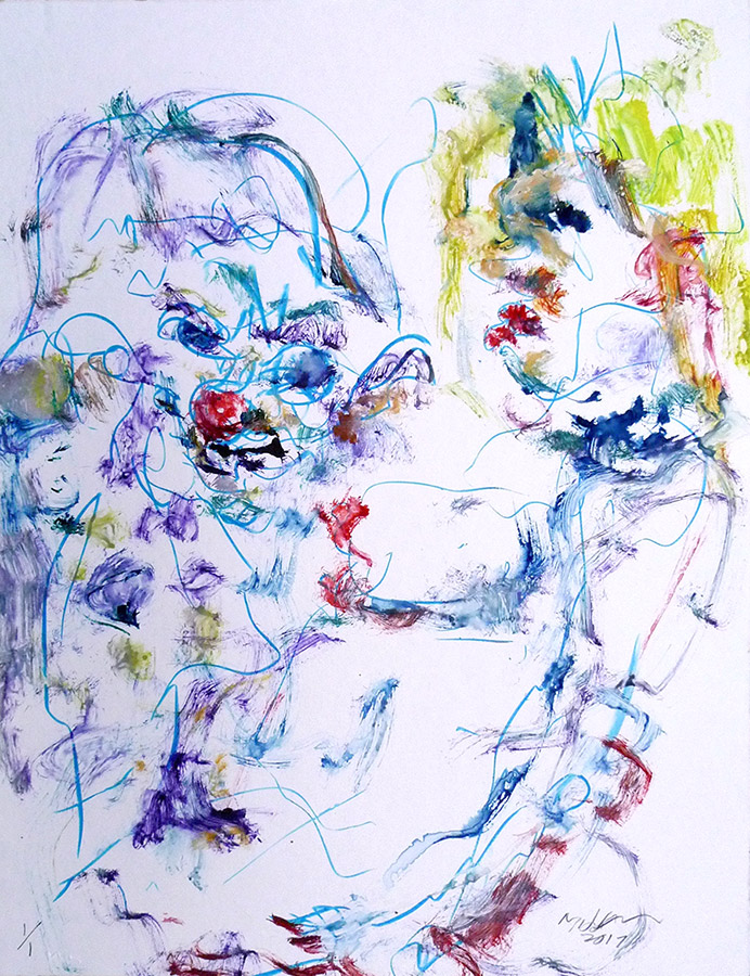 Raoul Middleman, 2017 Monoprint Zd