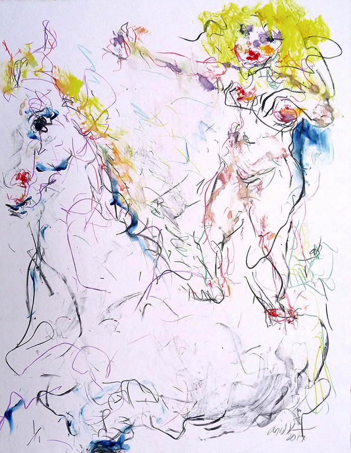 Raoul Middleman, 2017 Monoprint Zd