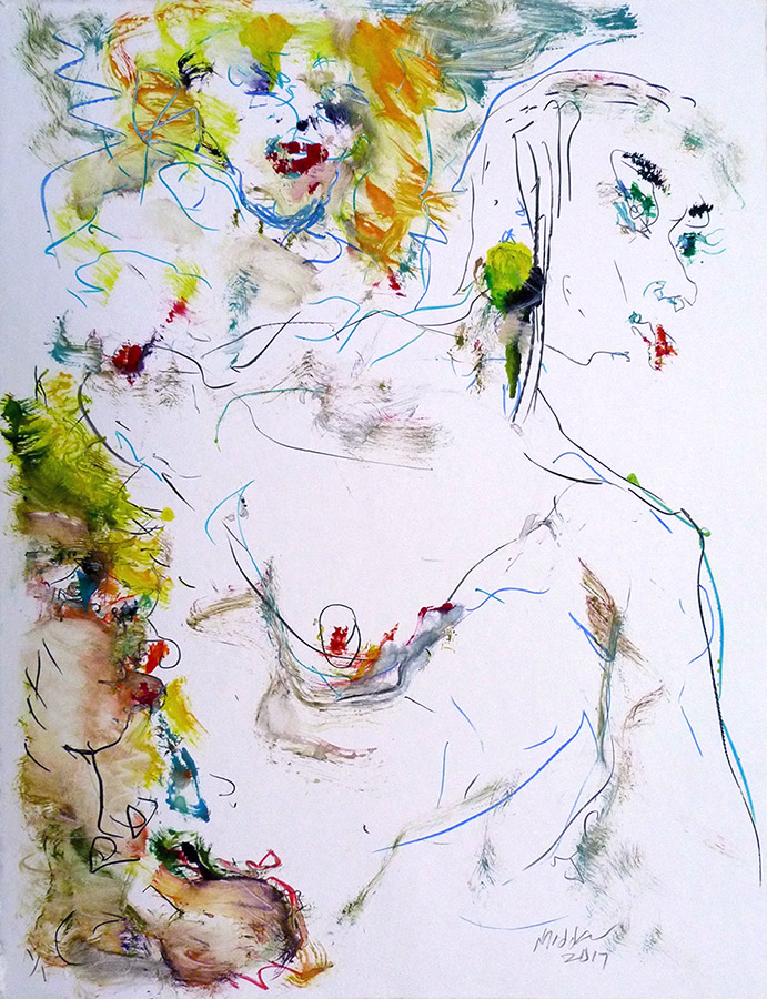 Raoul Middleman, 2017 Monoprint Zd