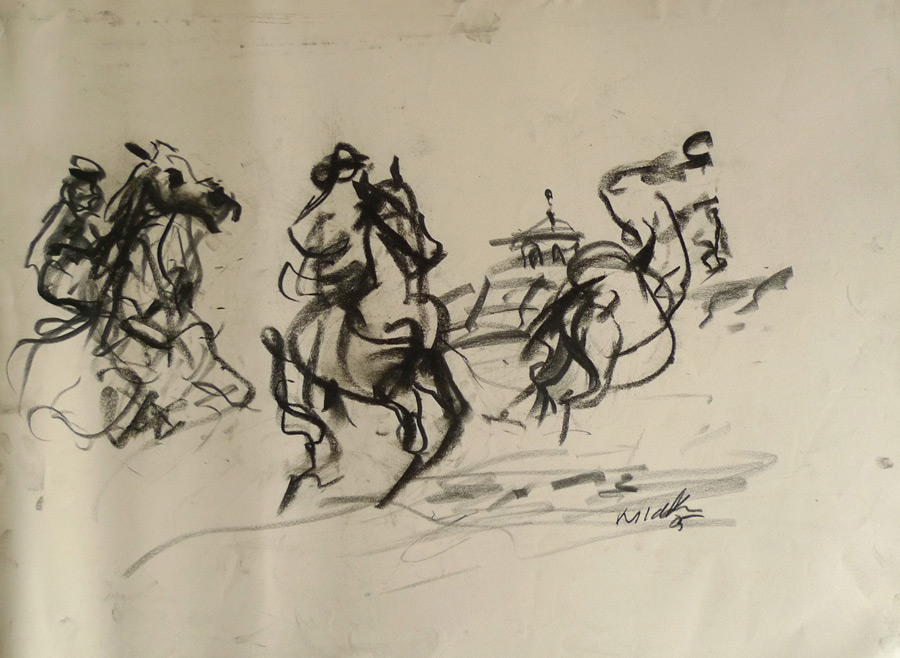 Horses Drawing