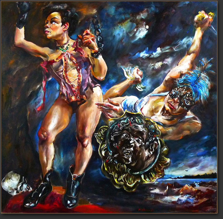 Raoul Middleman painting, Andromeda