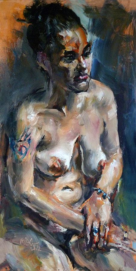 Raoul Middleman painting, Mary