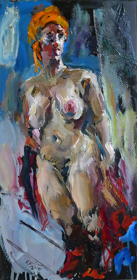 Raoul Middleman painting, Moroccan